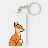 Aanpasbare Vos Sleutelhanger (achterkant)