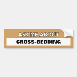Aanpasbare "Vraag me over..." Bumpersticker