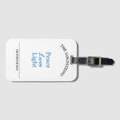 Aanpasbare Vrede Liefde Licht Hanukkah-viering Bagagelabel (Voorkant (horizontaal))