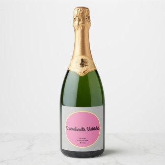 Aanpasbare vrijgezellenfeest bubbels sparkling wijnetiket