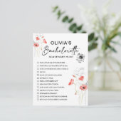 Aanpasbare vrijgezellenfeest Schilderij Bloem Feestdagenkaart (Staand voorkant)