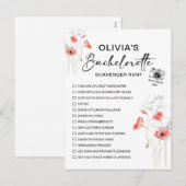 Aanpasbare vrijgezellenfeest Schilderij Bloem Feestdagenkaart (Voorkant / Achterkant)