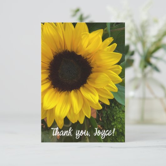 Aanpasbare vrolijke "dank u" Kaart (Staand voorkant)
