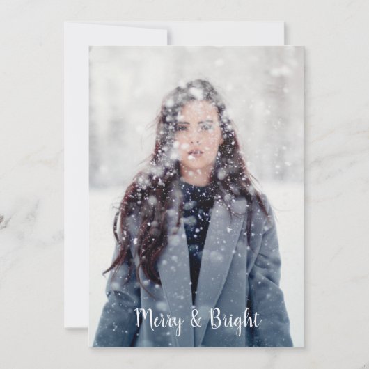 Aanpasbare vrolijke en heldere Boho-veren Feestdagenkaart (Voorkant)