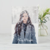 Aanpasbare vrolijke en heldere Boho-veren Feestdagenkaart (Staand voorkant)