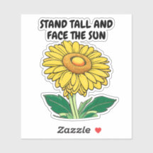 Aanpasbare vrolijke felgele zonnebloem