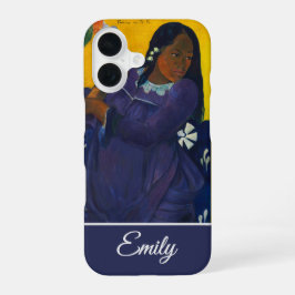 Aanpasbare Vrouw met een mango door Paul Gauguin iPhone 16 Hoesje