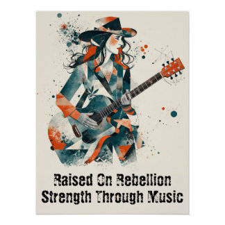 Aanpasbare vrouwen Abstracte kunst Inspirerend Perfect Poster