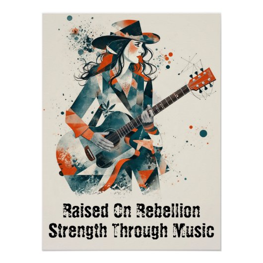 Aanpasbare vrouwen Abstracte kunst Inspirerend Perfect Poster (Voorkant)