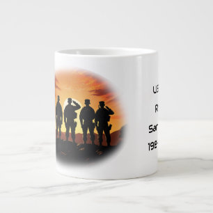 Aanpasbare waardering voor dienstleden grote koffiekop