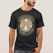 Aanpasbare wandelende knijpclub mountainpatch T-Sh T-shirt (Voorkant)