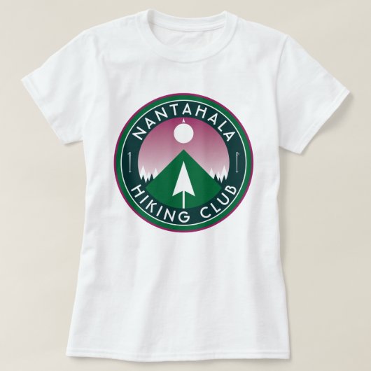 Aanpasbare wandelende knijpclub mountainpatch T-Sh T-shirt (Design voorkant)