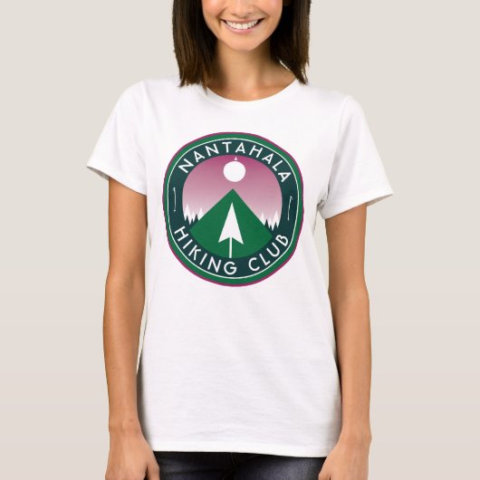 Aanpasbare wandelende knijpclub mountainpatch T-Sh T-shirt (Voorkant)