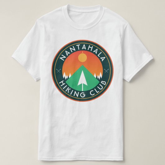 Aanpasbare wandelende knijpclub mountainpatch T-Sh T-shirt (Design voorkant)