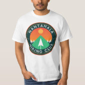 Aanpasbare wandelende knijpclub mountainpatch T-Sh T-shirt (Voorkant)