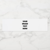 AANPASBARE WATERFLES ETIKET MAak UW EIGEN (Enkel label)