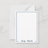 Aanpasbare waterverf bloemen en libellen notitiekaartje (Voorkant)