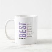 Aanpasbare Werelds Beste Moeder Checklijst Koffiemok (Links)