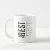 Aanpasbare Werelds Beste Opa Checklist Koffiemok (Links)