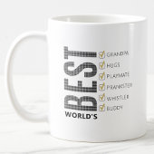 Aanpasbare Werelds Beste Opa Checklist Koffiemok