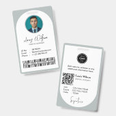 Aanpasbare werknemers-ID Badge (Voor- en achterkant)