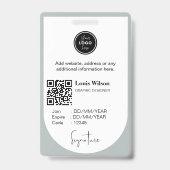 Aanpasbare werknemers-ID Badge (Achterkant)
