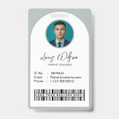 Aanpasbare werknemers-ID Badge (Voorzijde)