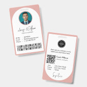 Aanpasbare werknemers-ID Badge (Voor- en achterkant)