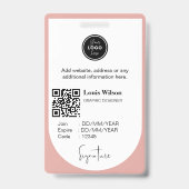 Aanpasbare werknemers-ID Badge (Achterkant)
