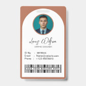 Aanpasbare werknemers-ID Badge (Voorzijde)