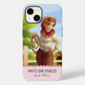 Aanpasbare western-cowgirl Case-Mate iPhone case (Achterkant)