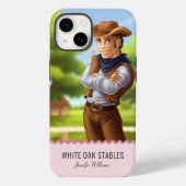 Aanpasbare Westerse Cowboy Case-Mate iPhone Case (Achterkant)