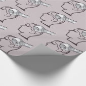 Aanpasbare wielhersenen bijstellen cadeaupapier (Hoek)