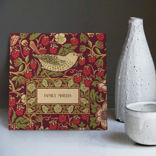 Aanpasbare William Morris Strawberry Thief Tegeltje