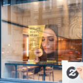 Aanpasbare wimperextensies Studio Transparant Raamsticker (Cafe Raam)