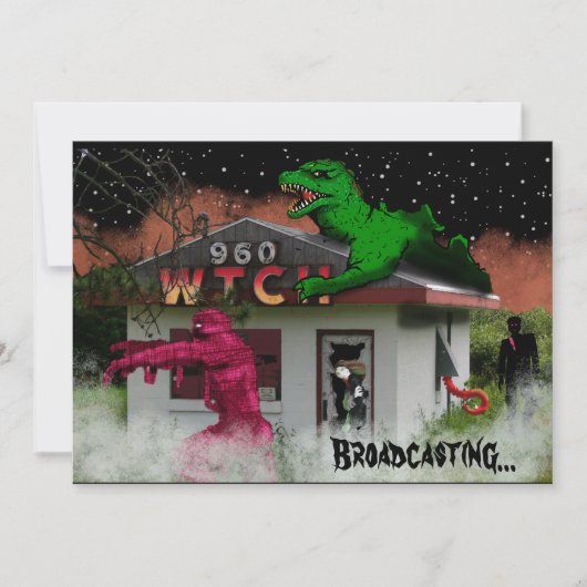 (Aanpasbare) WiTCH-RADIO via Slipperywindow Invit Kaart (Voorkant)