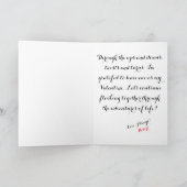 aanpasbare wol je bent mijn Valentijn Feestdagen Kaart (Binnen)