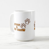 Aanpasbare Woof en Brew Crew Koffiemok (Voorkant links)