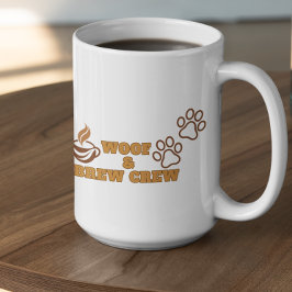 Aanpasbare Woof en Brew Crew Koffiemok