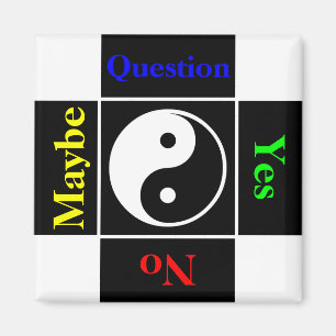 Aanpasbare Yin Yang Vraag Magneet