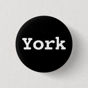 Aanpasbare York typografie Ronde Button 3,2 Cm
