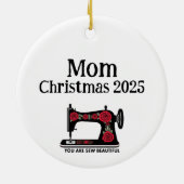 Aanpasbare You Are Sew Beautiful Borduur Ornament  (Achterkant)