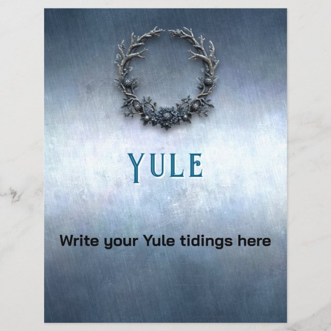 Aanpasbare Yule Book of Shadows Pagina (Voorkant)