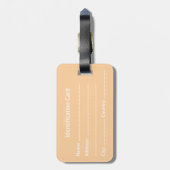 Aanpasbare zakelijke ID-tag Bagagelabel (Achterkant verticaal)