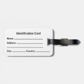 Aanpasbare zakelijke ID-tag Bagagelabel (Achterkant horizontaal)