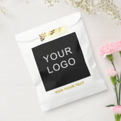 Aanpasbare Zakelijke Logo Toevoegen Modern Wit Bedankzakje (Gezegeld)