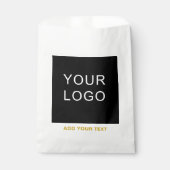 Aanpasbare Zakelijke Logo Toevoegen Modern Wit Bedankzakje (Voorkant)