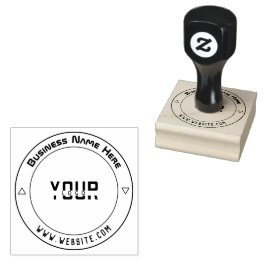 Aanpasbare Zakelijke Logo Zelfinkende Stempel Zelf