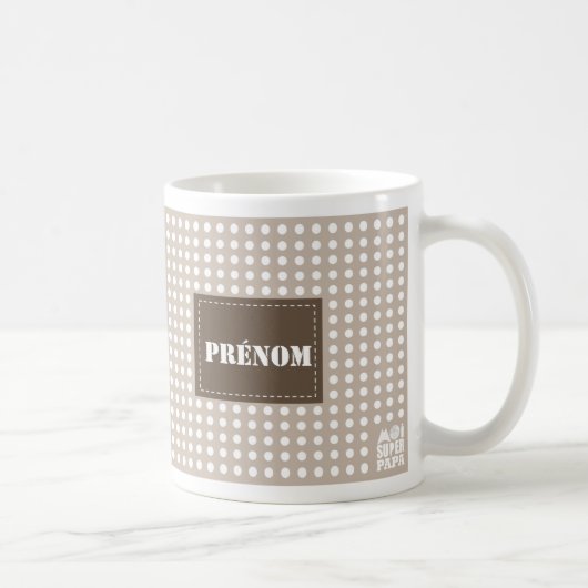 Aanpasbare zandmug - Ik Super Papa Koffiemok (Rechts)