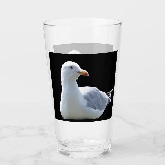 Aanpasbare Zeemeeuw LiggendKustwildlife Glas (Voorkant)